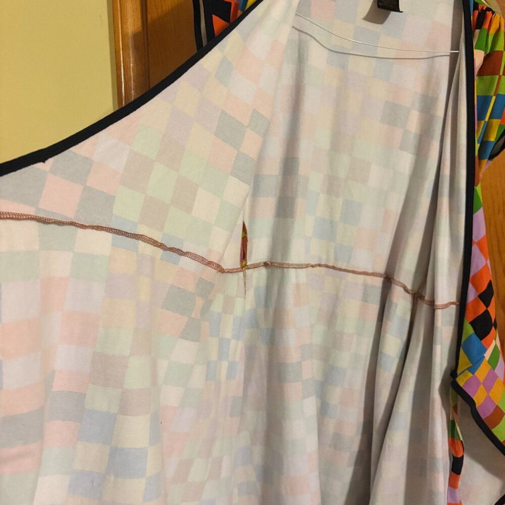 Nooworks Carnival Print Color Block Wrap-Around D… - image 6